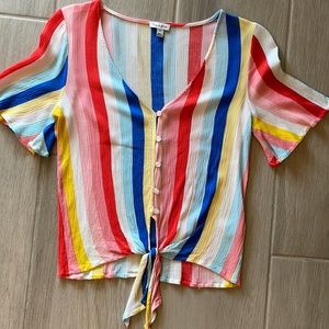 Cute rainbow style colored tank top